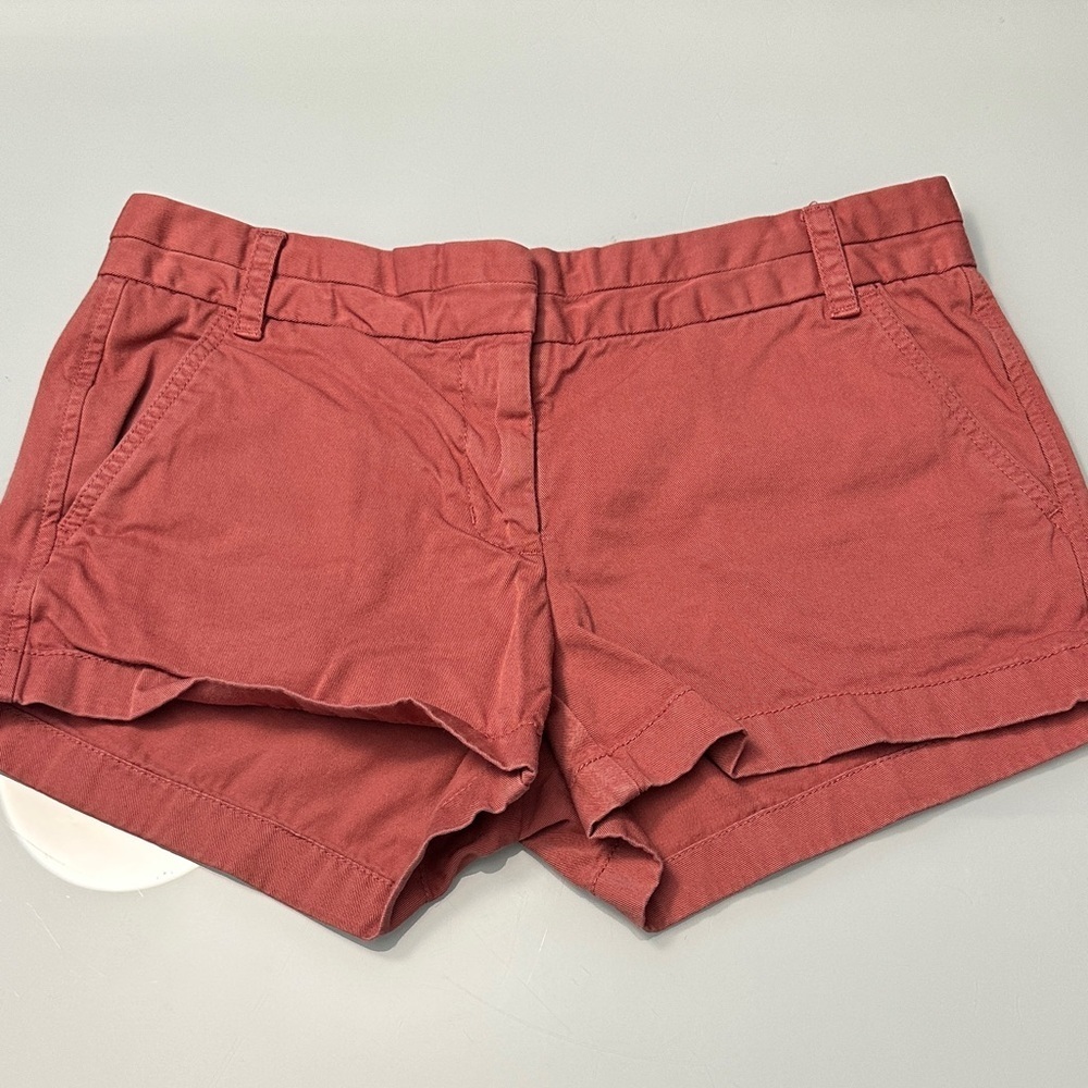 J. Crew Rust Red Chino Shorts